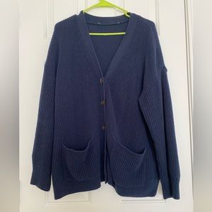 Gap, boyfriend, style cardigan, Navy, XL